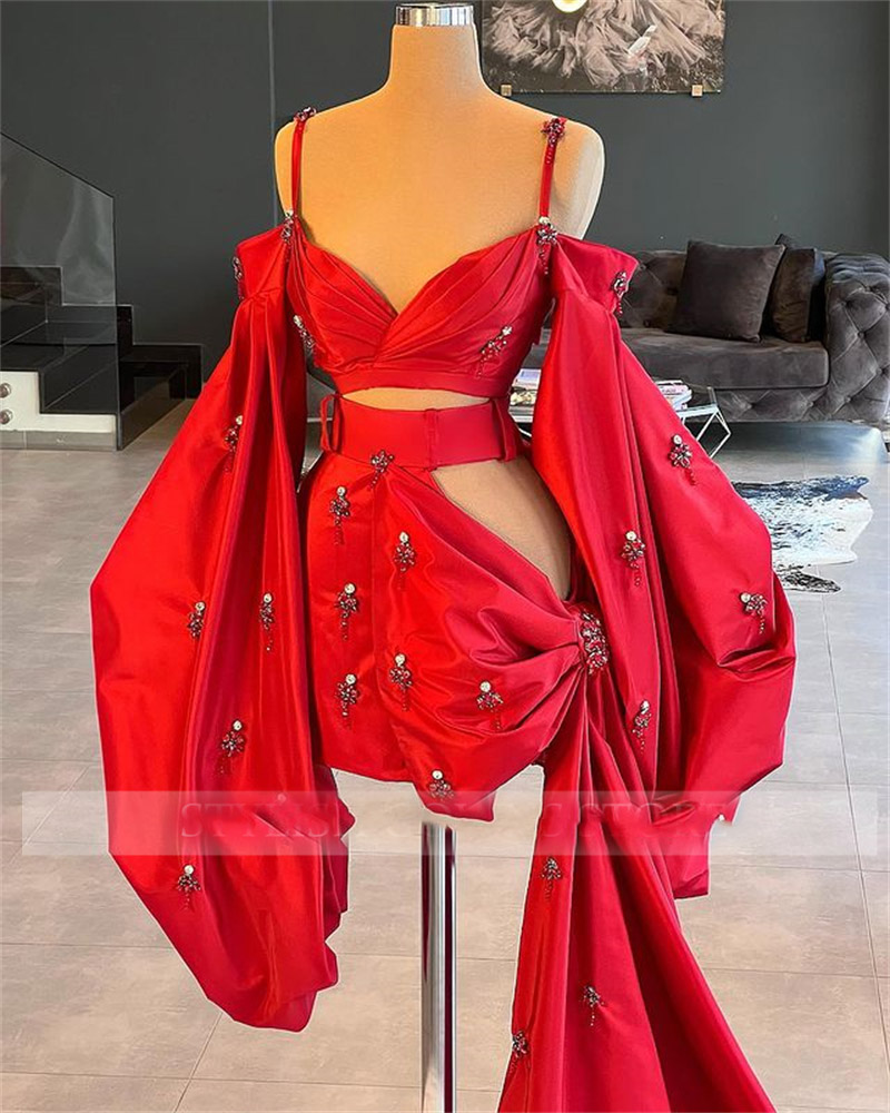 Red Prom Dresses, Custom Make Evening Dresses, Formal Dresses, Arabic Party Dresses, 2022 Evening Dresses, Mini Cocktail Dresses, Short Evening