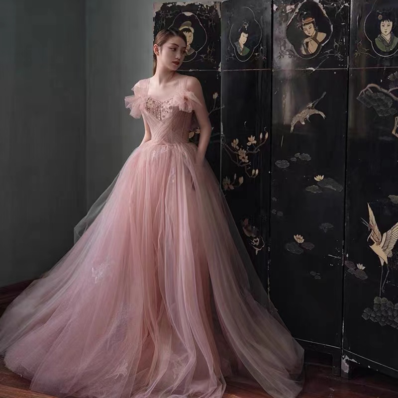 pink prom dresses, 2022 prom dresses, ball gown prom dresses, sweetheart prom dresses, tulle prom dresses, a line prom dresses, fashion prom dresses, tulle evening dresses, fashion evening dresses