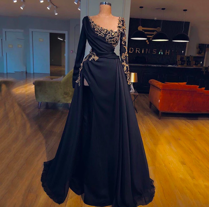 royal blue long dress with sleeves Elegant Long Sleeve Royal Blue Mother of the Bride and Groom Dresses Royal Blue / M