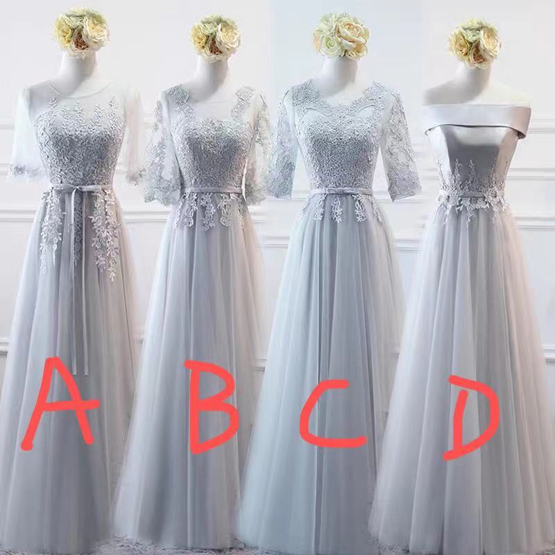 Bridesmaid Dresses, 2022 Bridesmaid Dresses, Long Bridesmaid Dresses, Sheer Crew Bridesmaid Dresses, Custom Make Bridesmaid Dresses, Evening