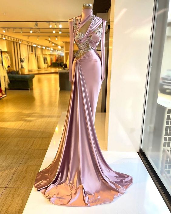 Pink Prom Dresses, 2022 Prom Dresses, Lace Prom Dresses, Arabic Evening Dresses, Pink Evening Gowns, Custom Make Formal Dresses, Evening