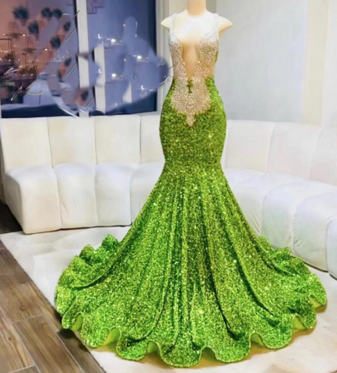 Green Prom Dresses, Crystal Evening Dresses, Sparky Evening Dresses, Beaded Prom Dresses, Evening Dresses, Sexy Evening Gowns, 2023 Prom