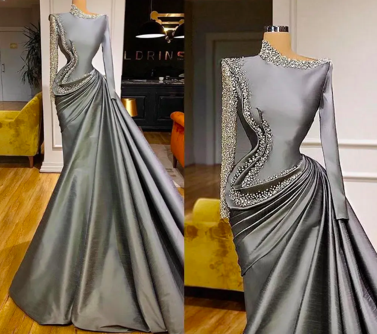 Exclusive Winter Collection Maroon Velvet Emboss Print Full Sleeves Long Designer  Gown For Women - RJ Fashion