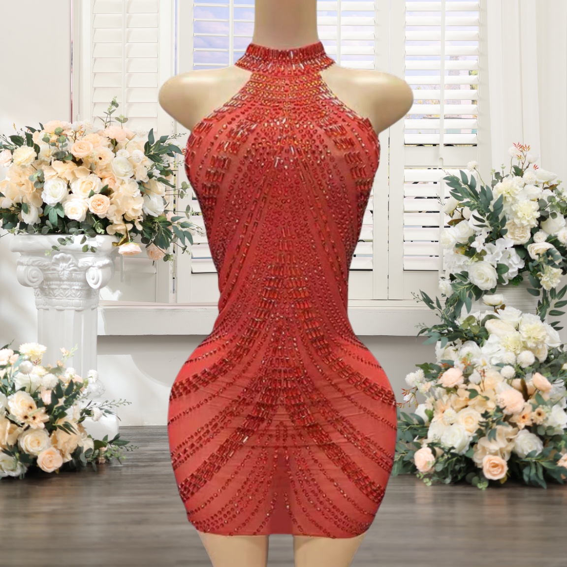 slim fit dress slacks Sheath Square Neckline Sleeveless Short Jersey Homecoming Dress with S –  Babyonlines