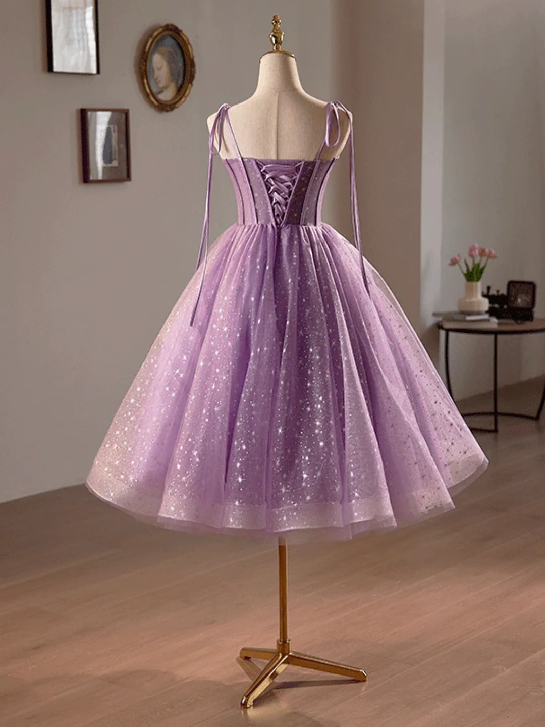 short pretty homecoming dresses Elegant Lace Appliques Beaded Homecoming Dresses Short main image 0