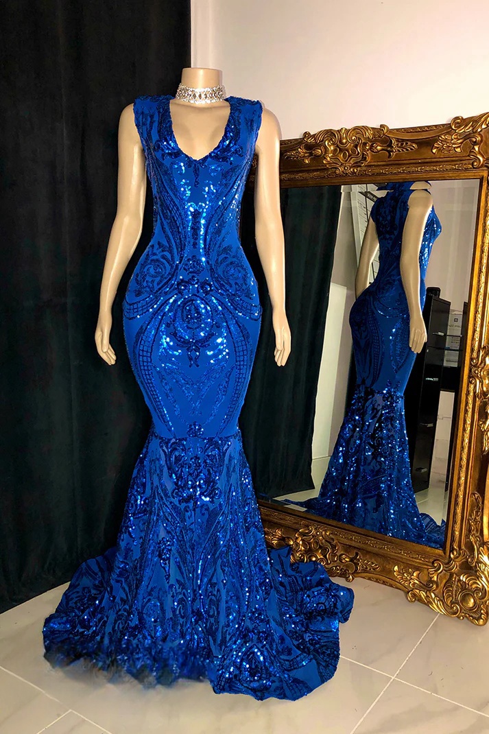 best shoes for royal blue dress Elegant A-line Long Prom Dresses Royal Blue Prom Gowns ARD2066 – SheerGirl