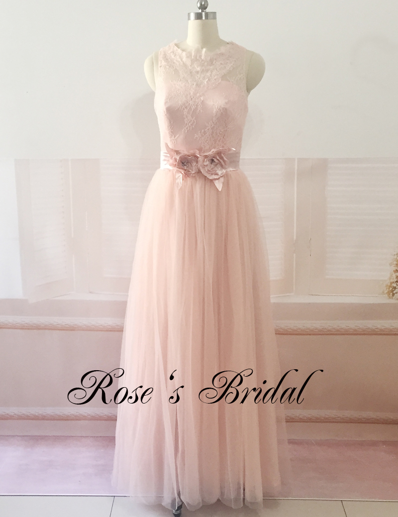 pale rose bridesmaid dresses