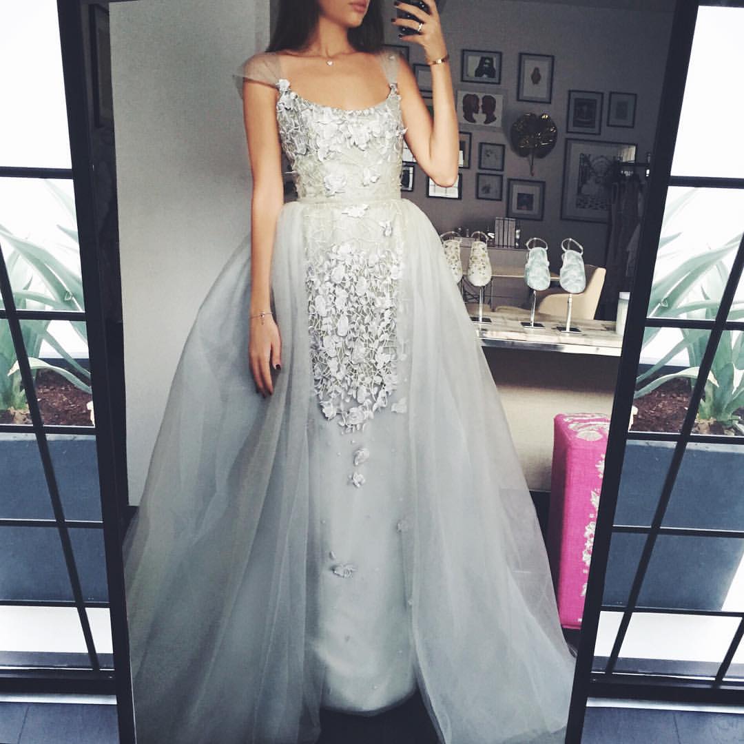 Formal Dress with Detached Sleeves