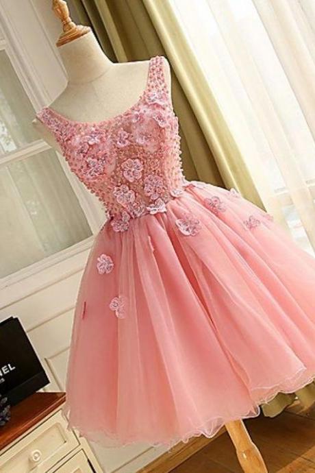 Short Prom Dresses, Lace Prom Dress, Mini Cocktail Dresses, Pink Evening Dress, Pink Prom Dress, Short Evening Dress, Short Prom Dress, Elegant
