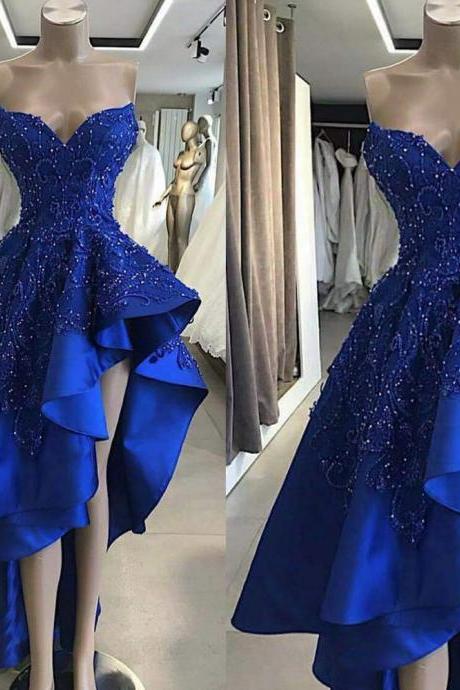 Royal Blue Prom Dress, Lace Prom Dresses, Satin Evening Dresses, Party Dresses, Arabic Party Dresses, Evening Dresses, Evening Dresses, 2021