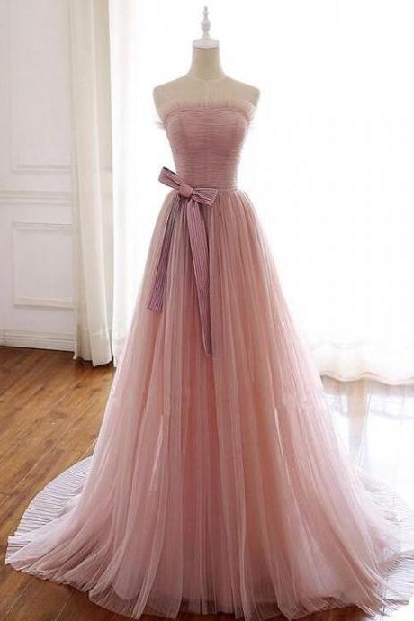 pink prom dresses, pleats prom dresses, tulle prom dresses, arabic prom dresses, 2022 prom dresses, evening dresses, custom make evening gowns, 2022 formal dresses, cheap evening dresses, tulle prom dresses