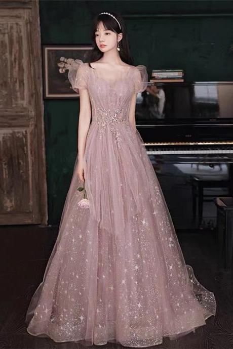 Sparkly Prom Dress, Bling Bling Evening Dresses, 2022 Evening Dresses, Custom Make Evening Dresses, Sparkly Evening Gowns, Pink Evening Dresses,
