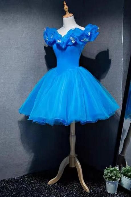 blue prom dresses, ball gown prom dresses, off the shoulder prom dresses, tulle bridesmaid dresses, 2022 prom dresses, 2022 evening dresses, off the shoulder prom dresses, sexy prom dresses, cheap evening dresses, fashion prom dresses, short prom dresses