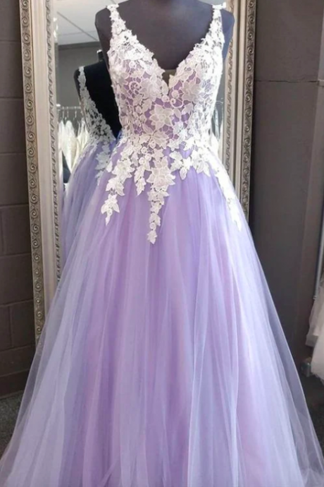 Arrival Prom Dresses, 2023 Evening Dresses, Light Purple Prom Dresses, Lace Prom Dresses, Evening Dresses, Vestidos De Fiesta, Evening Dresses