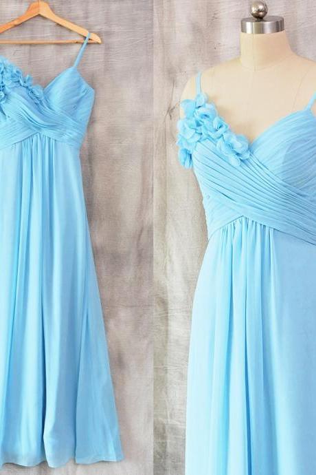 Blue Bridesmaid Dresses, Chiffon Bridesmaid Dresses, Maid Of Honor Dresses, 2023 Wedding Party Dresses, Sexy Bridesmaid Dresses, Bridesmaid