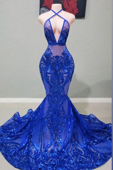 lace prom dresses, royal blue prom dresses, sexy prom dresses, sparkly evening dresses, custom make evening gowns, new arrival evening dress, cheap prom dresses, lace evening gowns, royal blue formal party dresses