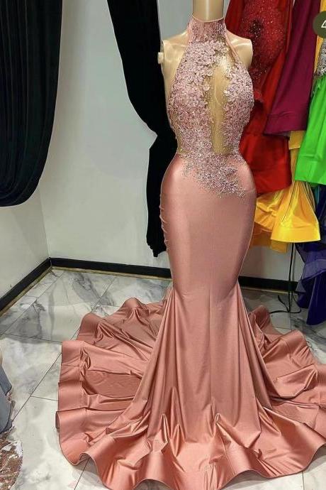 Prom Dresses, Pink Prom Dresses, Arrival Evening Gowns, Custom Make Prom Dresses, Fashion Evening Dresses, Evening Gowns For Women, Lace