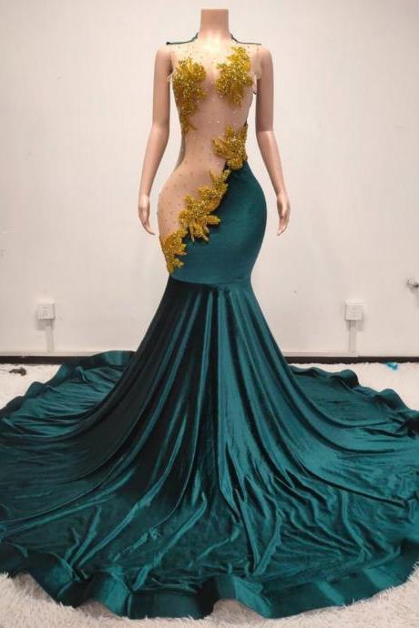 Green Mermaid Prom Dresses Long For Women 2025 Sweetheart Neckline Lace Appliques Beaded Formal Evening Gowns Lace Party Dresses main image 1