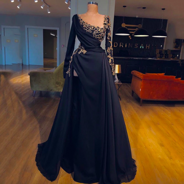 Elegant Off The Shoulder Side Slit Evening Dresses Adjustable Waist Photo Shoot Gown Party Dress Sunnderly SY22107