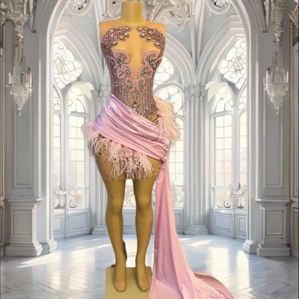 Gorgeous Mermaid Sequins Long Sleeves V-neck Ruffles Prom Dresses
