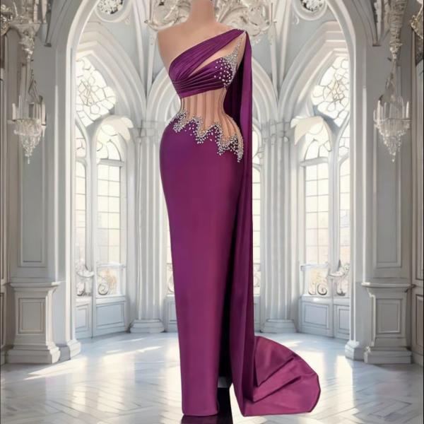 2025 Women's Evening Dresses Sexy Off Shoulder Mermaid Princess Prom