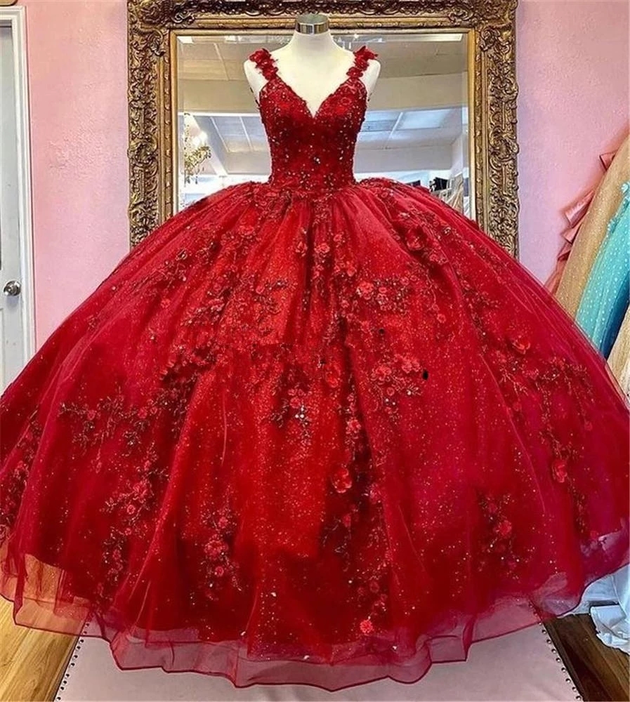 Ball Gown Prom Dresses, 2022 Evening Dresses, Hand Made Flowers Prom ...