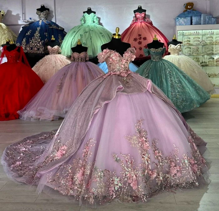 Lavender Princess Ball Gown Dress for Girls main image 0