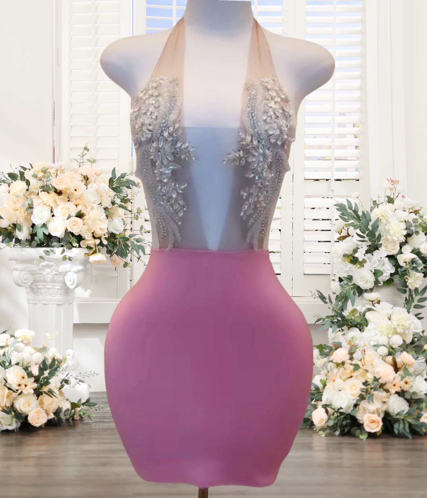 16th Birthday Sheath Halter Mint Green Short Homecoming Dresses Short Mini Party Dress C2727
