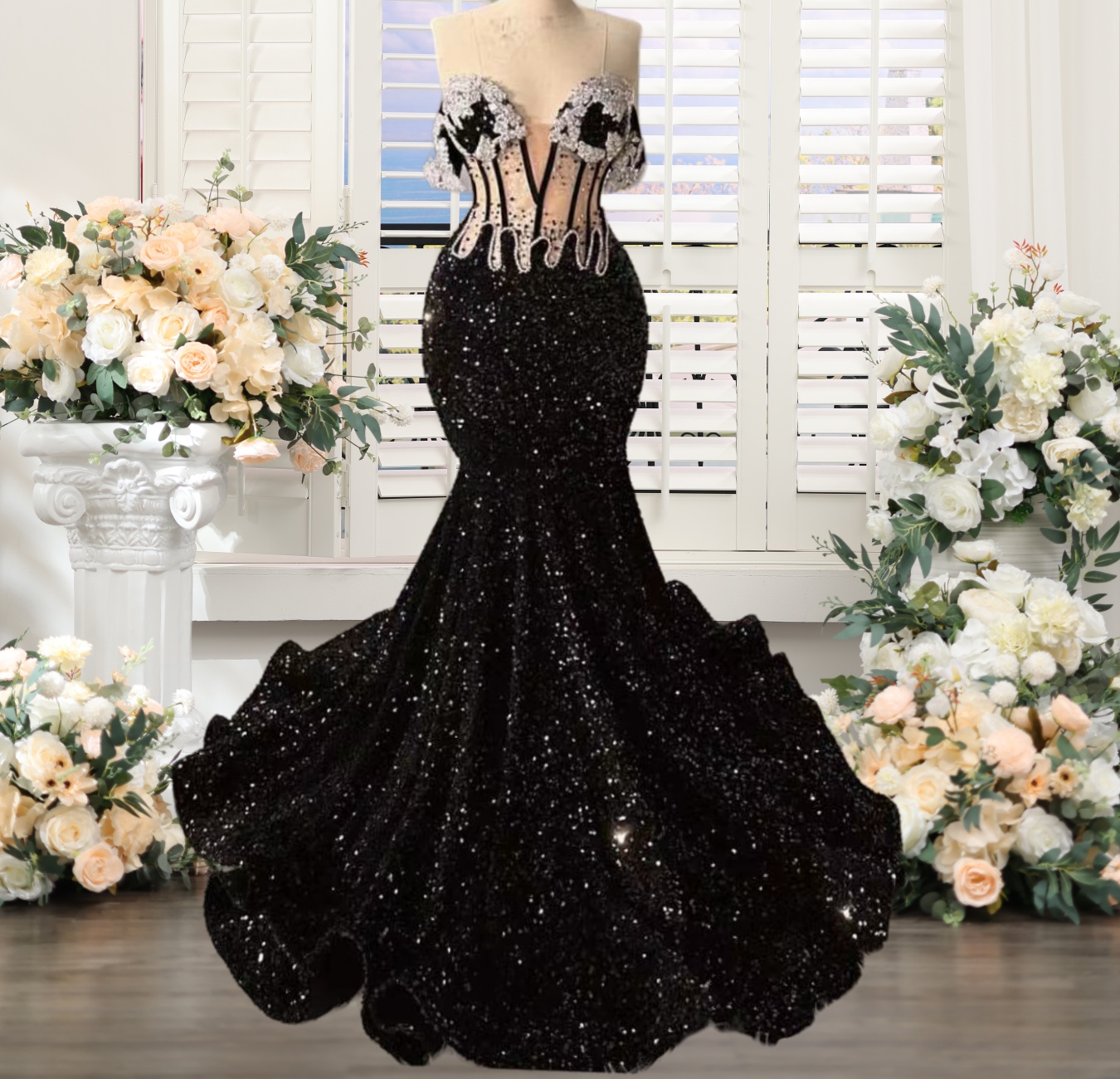black prom dress ball gown Sweetheart Neck Satin Tulle Long P1577 size:24L cf-vendor-ombreprom Pin on Gray Dresses