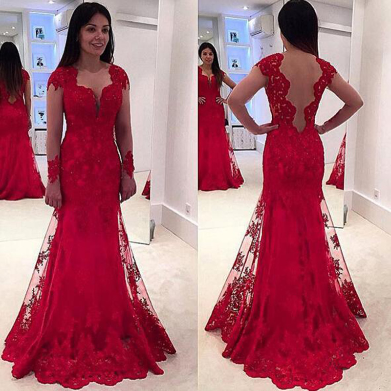 A Line Prom Dress Lace Dresses Red Cap Sleeve A Line Prom Dress Lace Dresses Red Cap Sleeve Elegant 2017 Formal